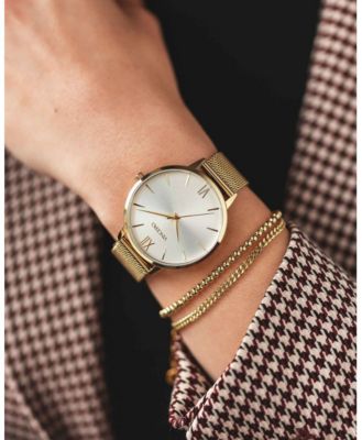 Women's Cuban Link Bracelet – Gold-Plated Steel