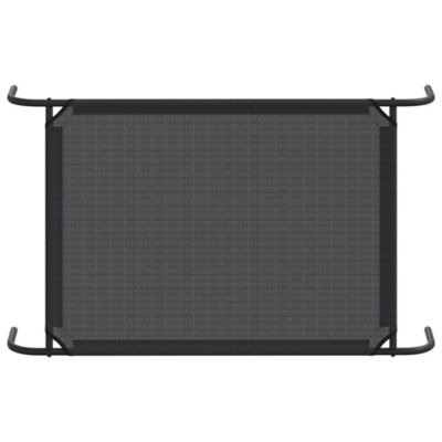 Dog Bed Black 30% Polyester, 70% PVC, Powder-Coated Steel Large