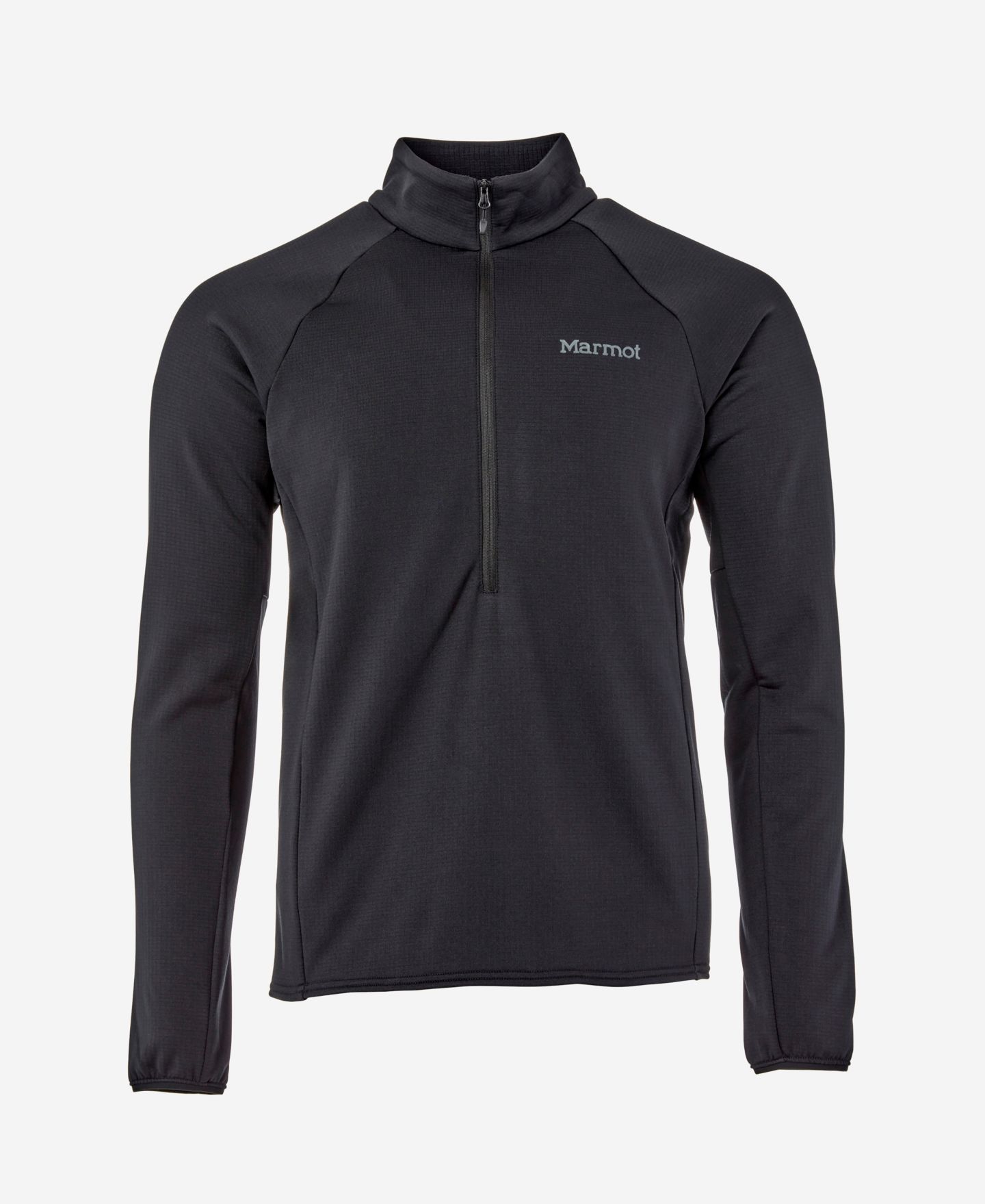 Мужская куртка Marmot Leconte Fleece Half-Zip Logo, цвет: Чёрный — фото 5