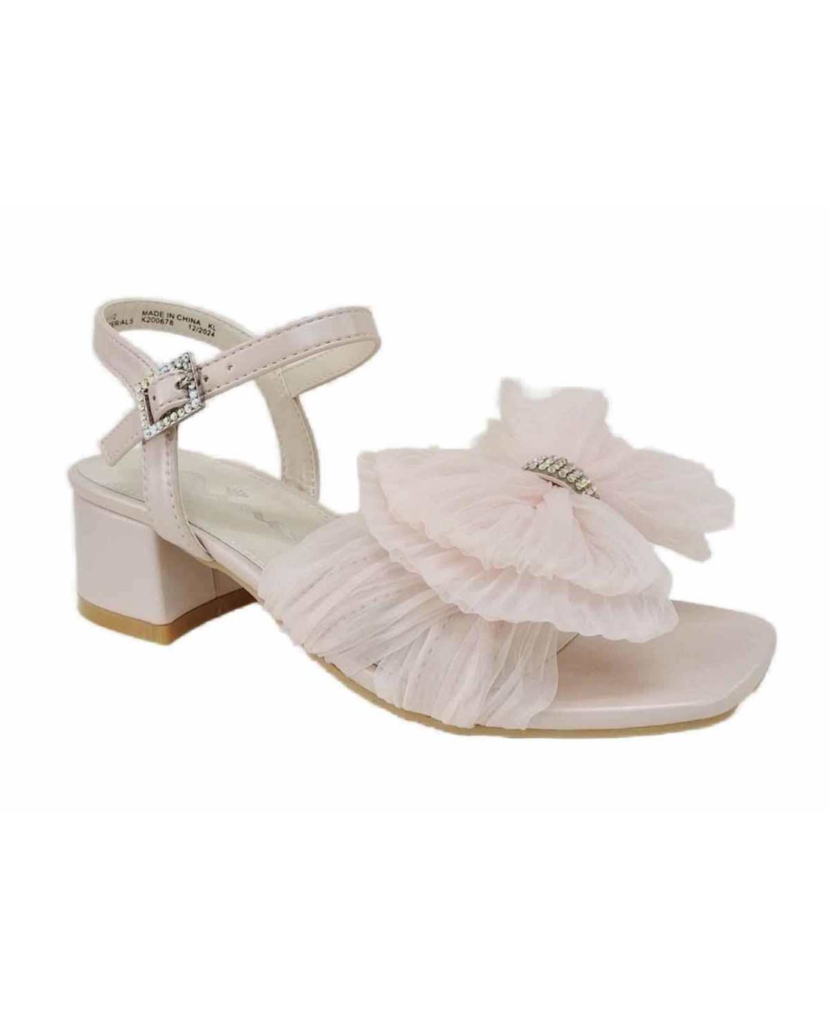 Nina Big Girls Viki Heel Sandals In Blush