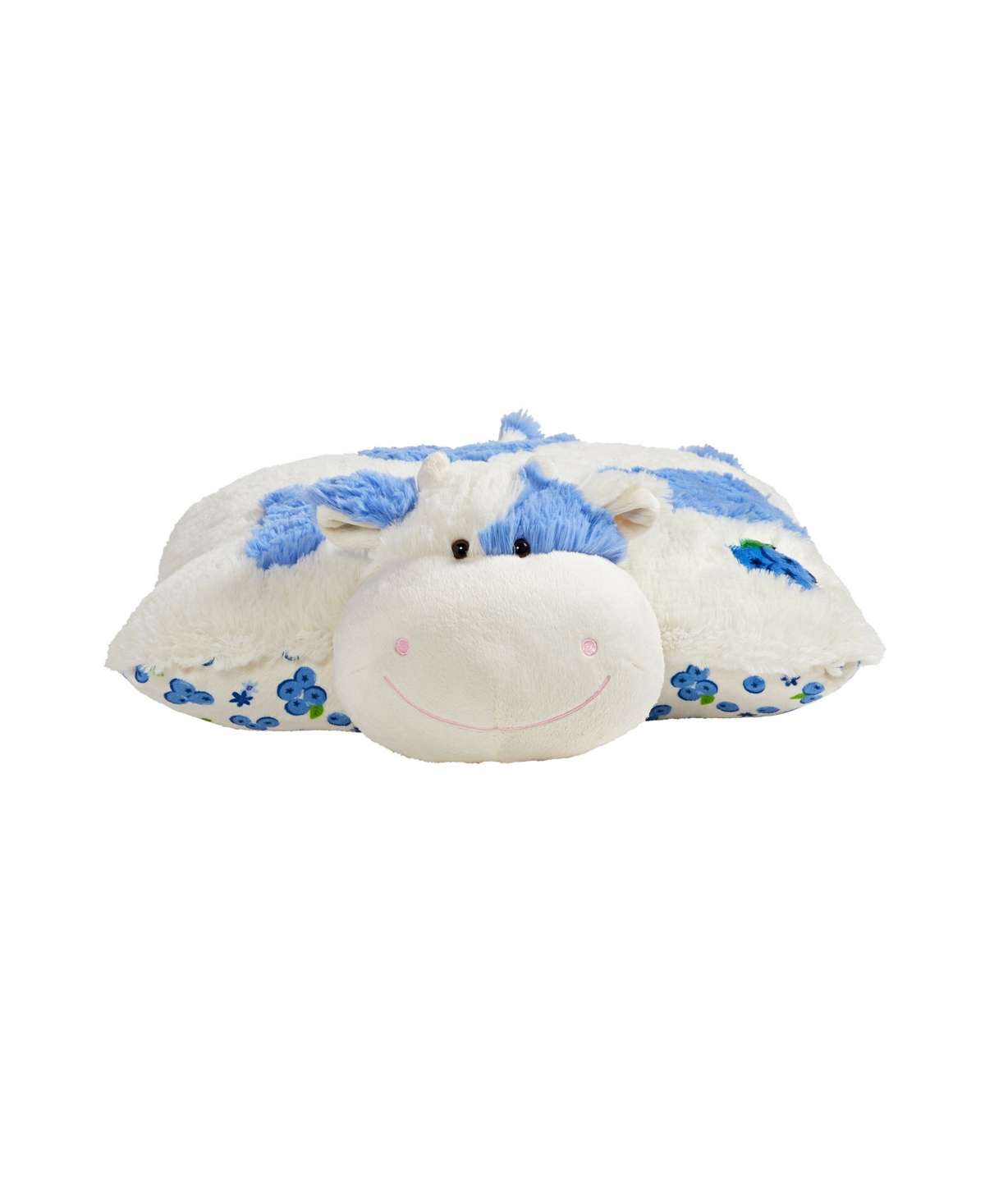 Pillow Pets Sweet Scented Jumbo Cow Plush Pillow Pet In Blue
