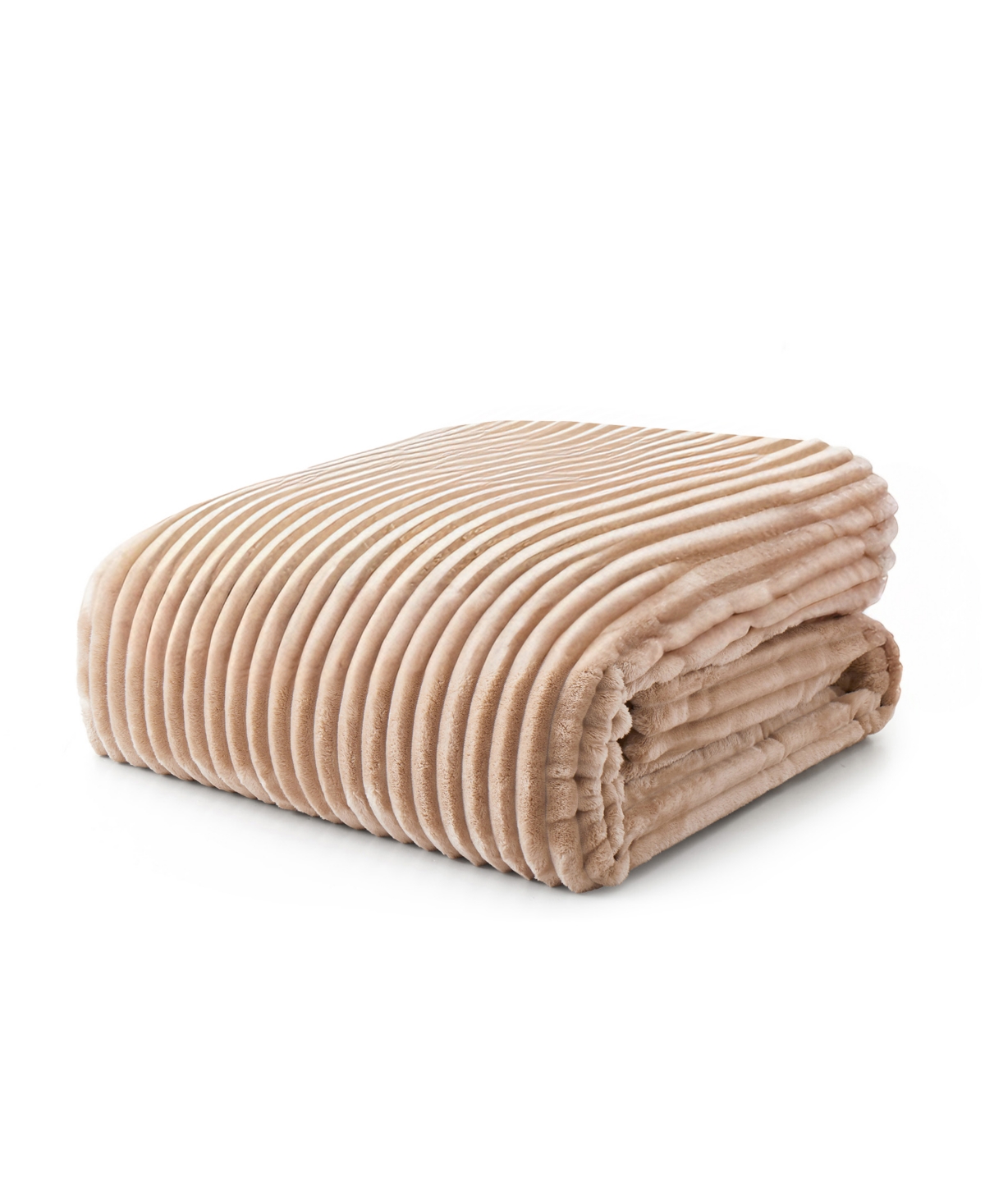 Unikome Year Round Plush Flannel Comforter, King In Nude