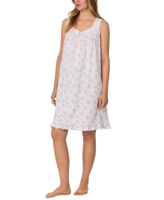 Women's Cotton Sleeveless Floral Nightgown