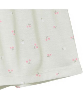 Baby Girls 2-Piece Button Up Pajama Shorts Set