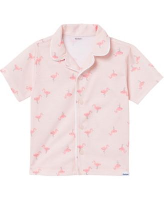 Baby Girls 2-Piece Button Up Pajama Shorts Set