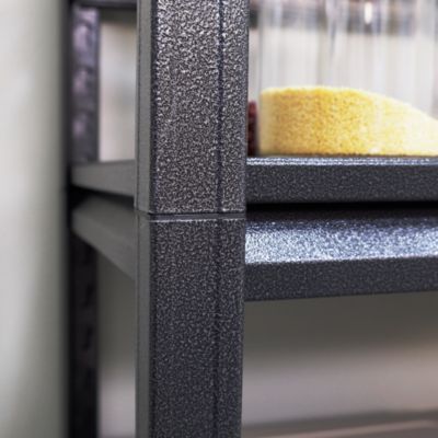 Storage Shelves 5 Tier Heavy Duty Metal Shelving Unit Adjustable Shelving Units and Storage Rack Kitchen Garage Shelf H78  W47.2  D18