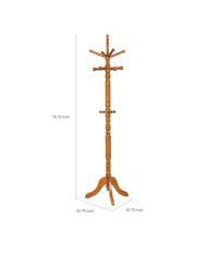 Wooden Coat Rack with Swivel Top – Elegant and Functional Entryway Stand