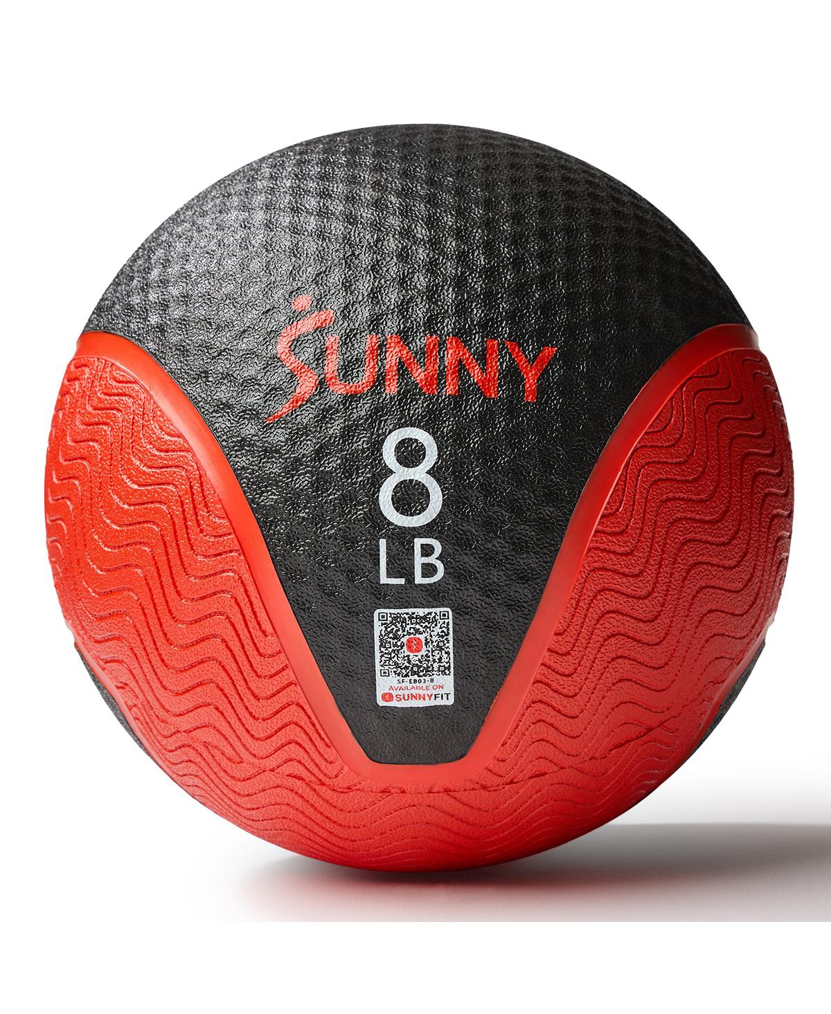Medicine Ball 8LBS, Non-slip Grip - Grey black