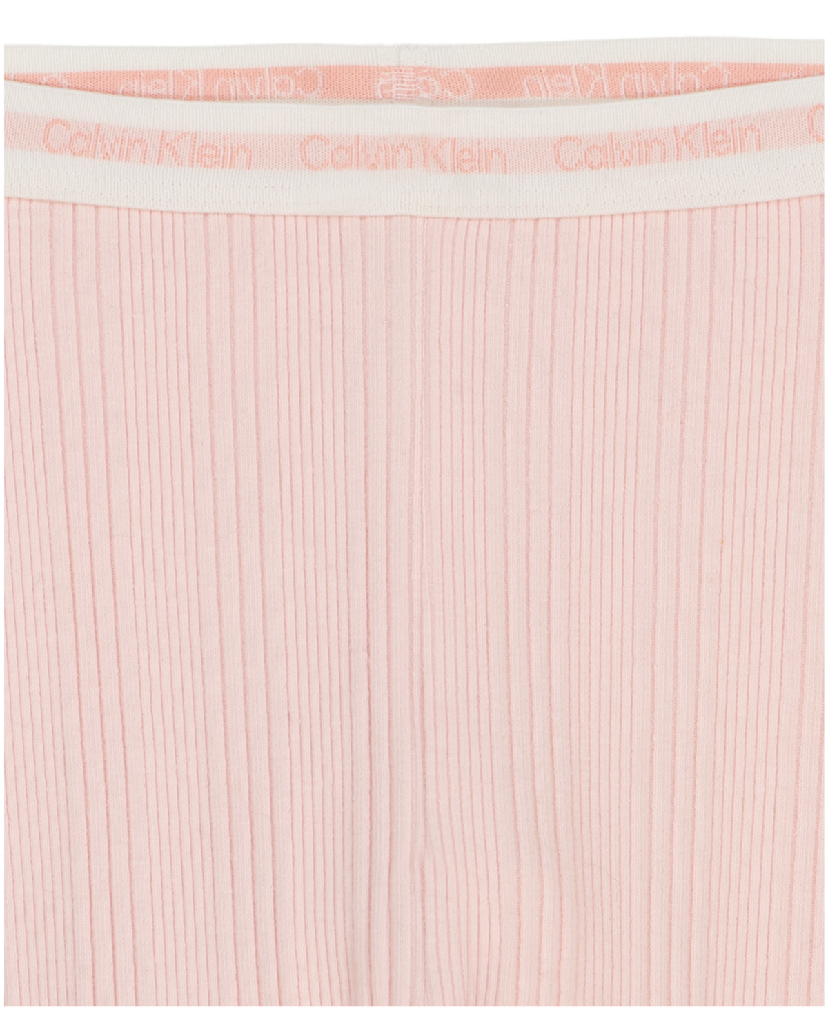 Calvin Klein Baby Girls 2-piece Combed Pull-up Pant Set In Vanilla,chintz Rose