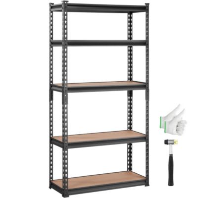 5 Tier Heavy Duty Storage Shelving Unit 2000 lbs Capacity Adjustable Garage Shelves Metal Organizer