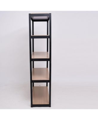 Storage Shelves -  5 Tier Adjustable Garage Storage Shelving, Heavy Duty Metal Storage Utility Rack Shelf Unit for Warehouse Pantry Closet Kitchen, 35.4" x 15.7" x 70.8", Black