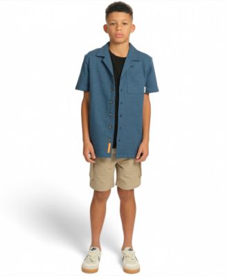 Little and Big Boys Button-Up Shirt