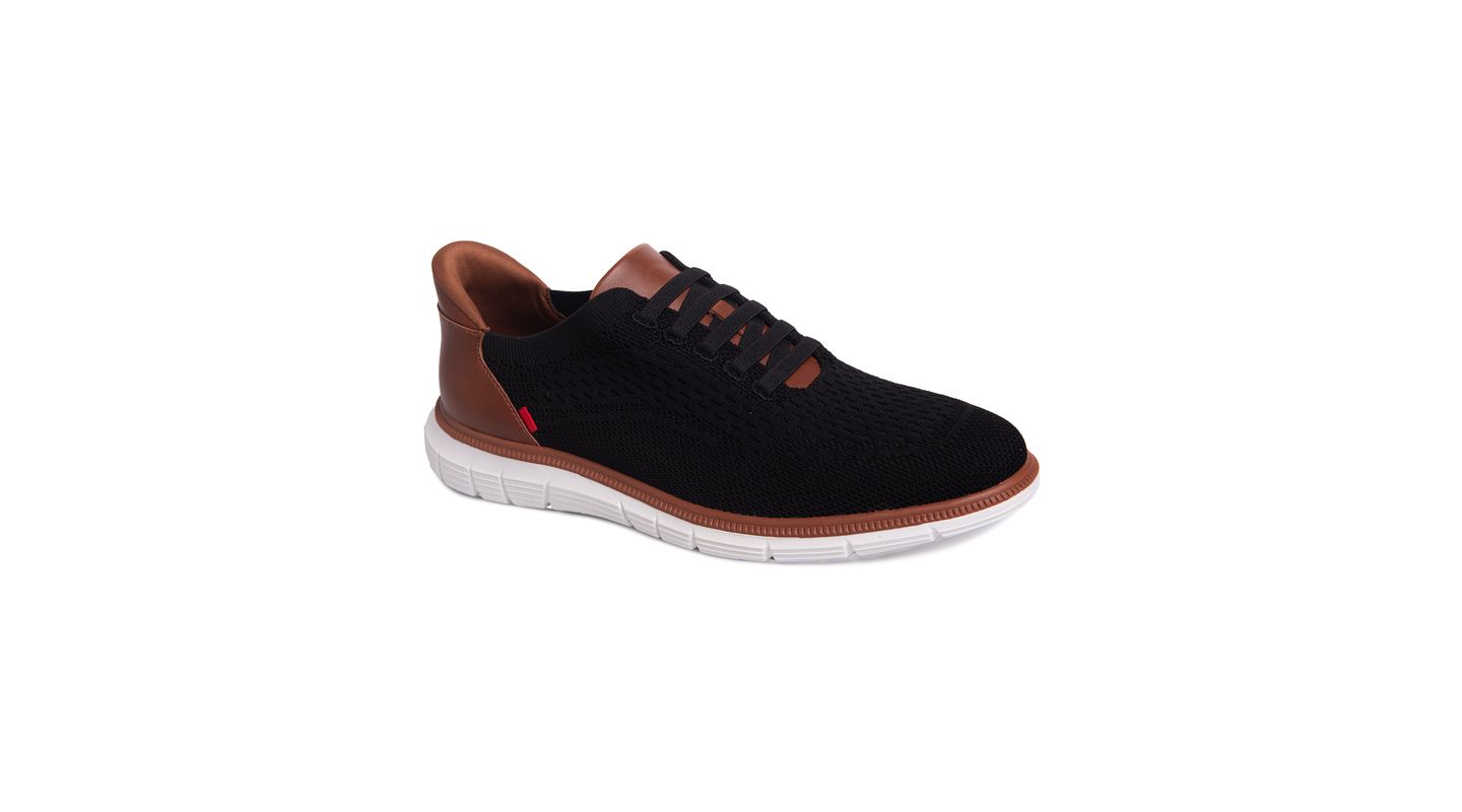 Мужские сетчатые оксфорды Marc Joseph New York Edison Street, лёгкие, без рук, цвет: Чёрный, вариант 1 — фото 1