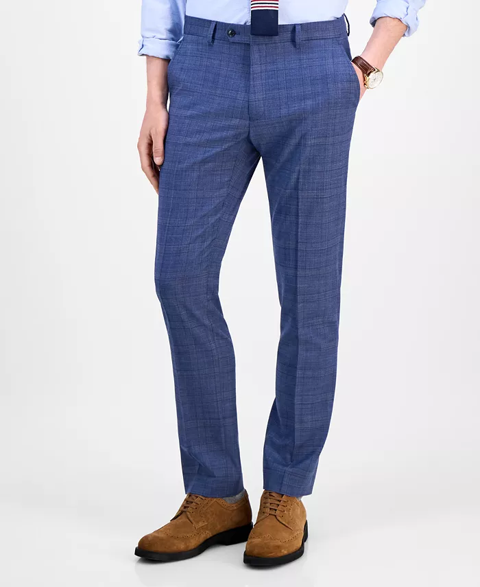 Men's Modern-Fit Wool TH-Flex Stretch Suit Separates Pant - thumbnail 9