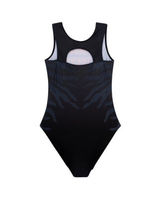 Big Girls Black Clemson Tigers Elite Spirit Leotard