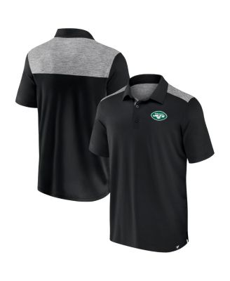 Fanatics - Men's Black New York Jets Long Shot Polo Shirt