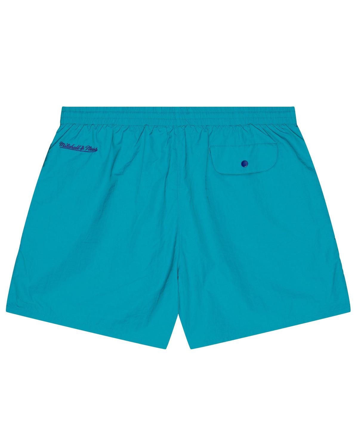 Mitchell & Ness Men's Teal Charlotte Hornets Woven Shorts In Teal