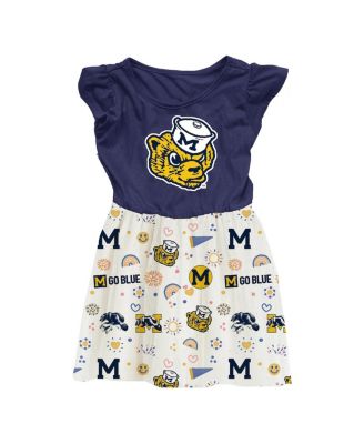 Wes & Willy - Toddler&nbsp;Navy Michigan Wolverines Vault Princess Dress