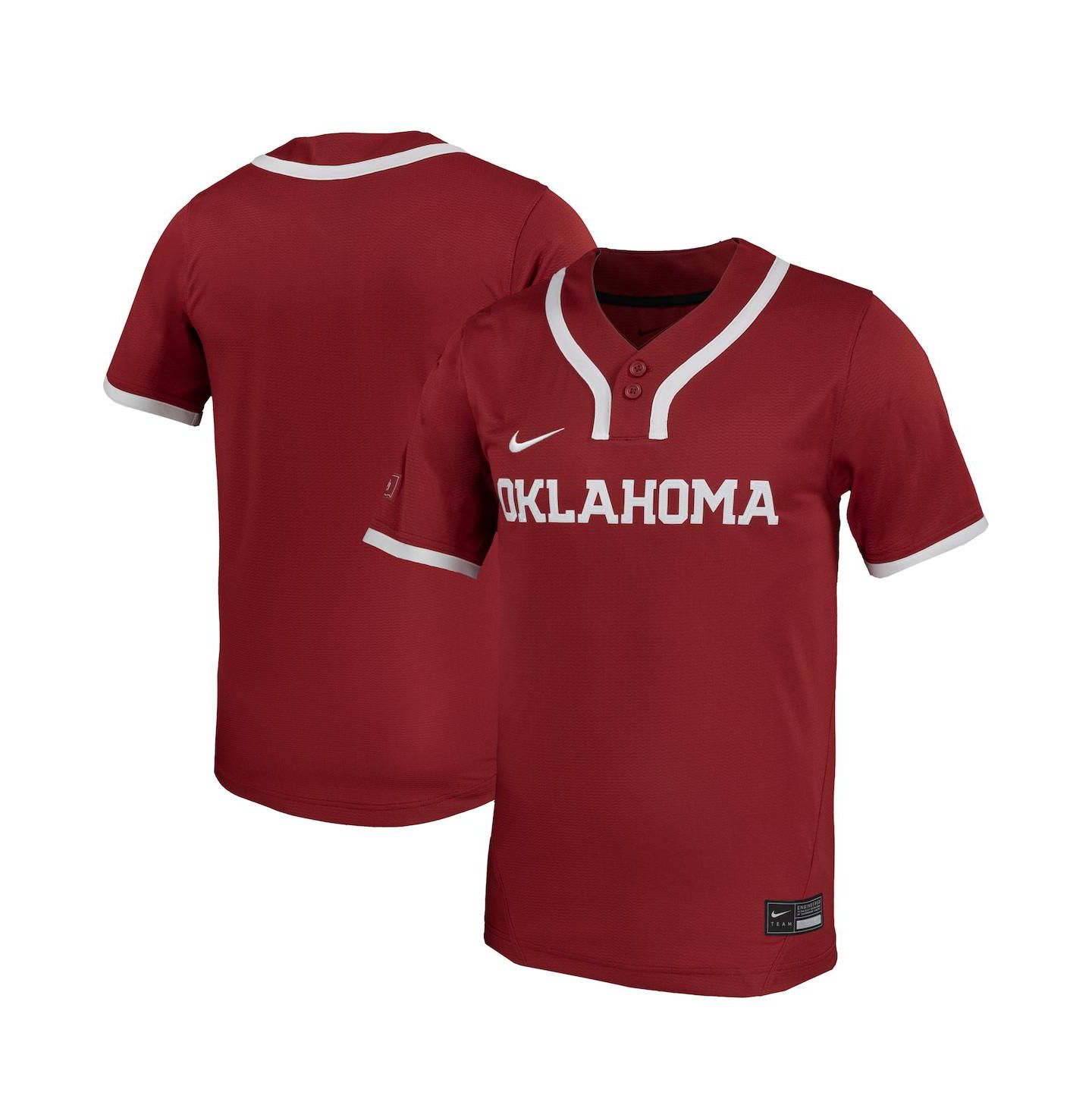 Мужской топ Nike Crimson Oklahoma Sooners Replica Softball Jersey — фото 1