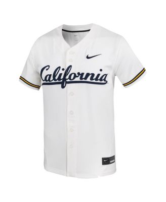 Men's White Cal Bears Replica Baseball Jersey