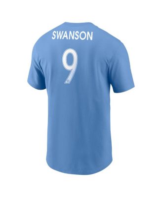 Men's Mallory Swanson Light Blue Chicago Red Stars Core Crew Neck T-Shirt