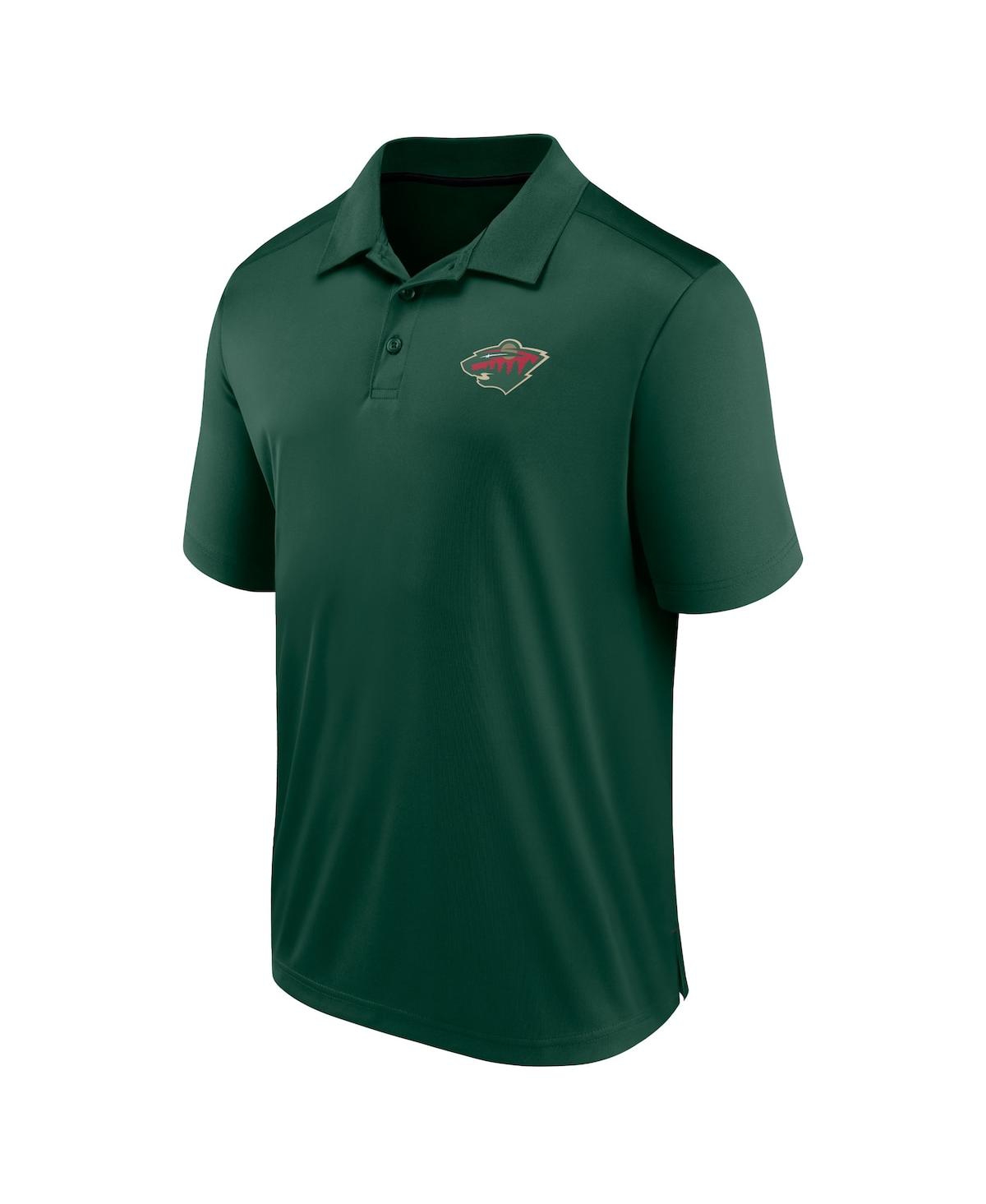Fanatics Men's Green Minnesota Wild Polo Shirt In Green