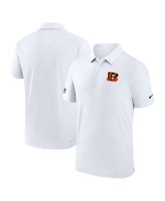 Nike - Men's White Cincinnati Bengals Sideline Coaches Performance Polo Shirt