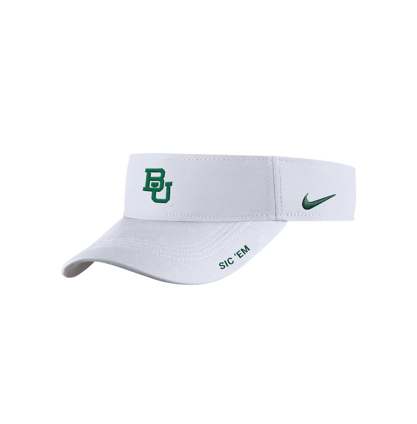 Мужские козырьки Nike White Baylor Bears On-Field Softball Authentic Ace Performance Adjustable Hat — фото 1