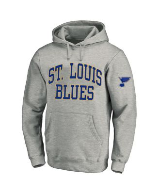 Fanatics - Men's Heather Gray St. Louis Blues Big Tall Fleece Pullover Hoodie