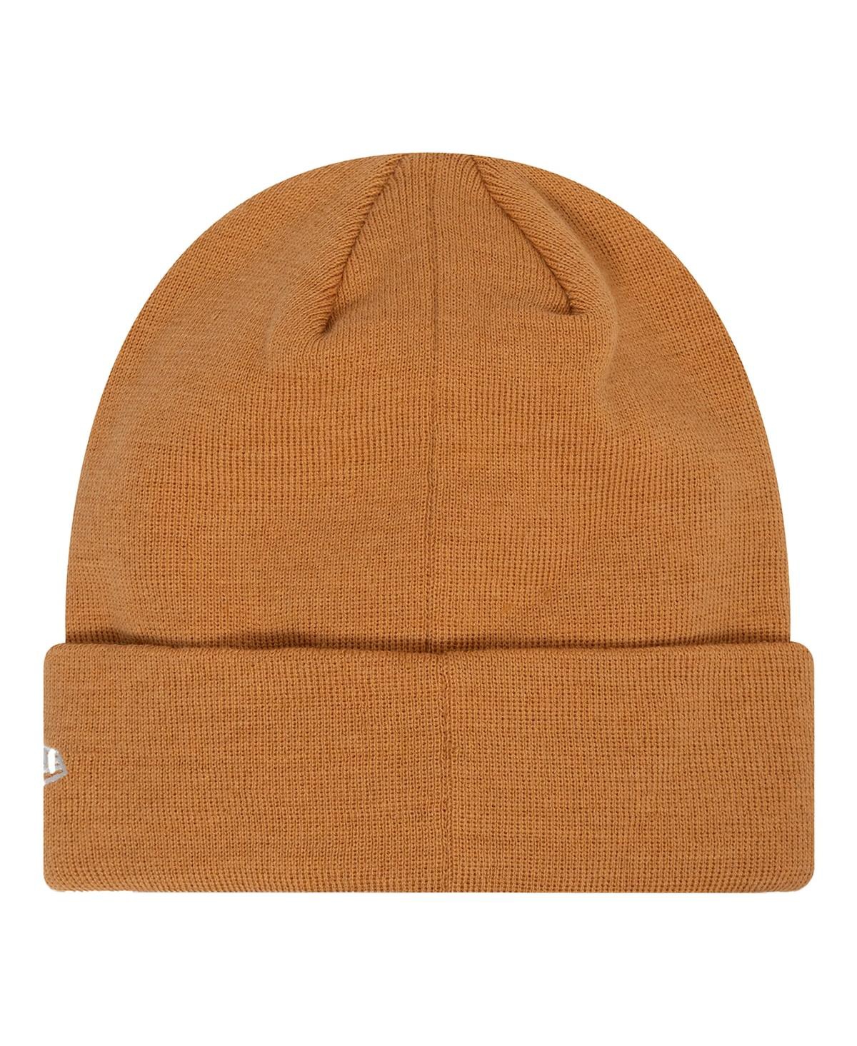 NEW ERA MEN'S TAN TOTTENHAM HOTSPUR SEASONAL CUFFED KNIT HAT 