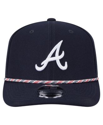 Men's Navy Atlanta Braves Multi-Rope 9Seventy Stretch-Snap Hat
