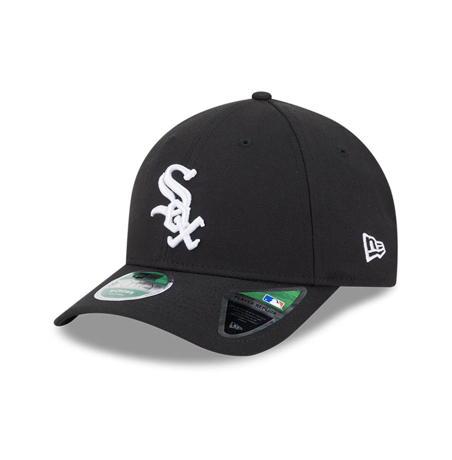 Мужская кепка New Era Chicago White Sox Player Replica 9Forty регулируемая, Black — фото 1