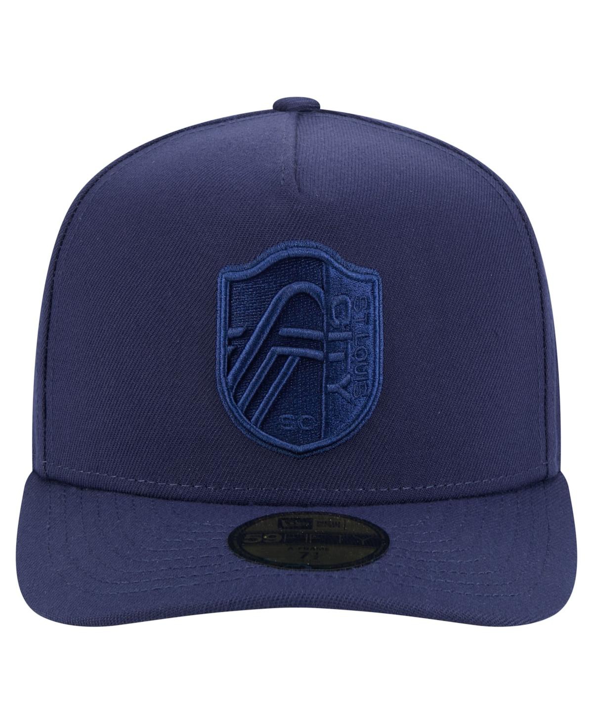 New Era Men's Navy St. Louis City Sc Color Pack A-frame 59fifty Fitted Hat In Navy