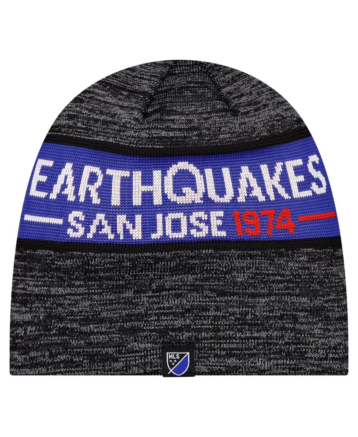 New Era Men's Black San Jose Earthquakes 2025 Kickoff Beanie Hat In Black