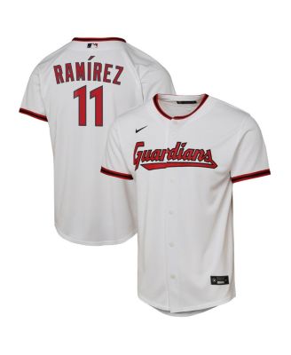 Nike - Big Boys and Girls Jose Ramirez White Cleveland Guardians Home Replica Player Jersey