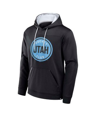 Men's Black Utah Hockey Club Defender Pullover Hoodie