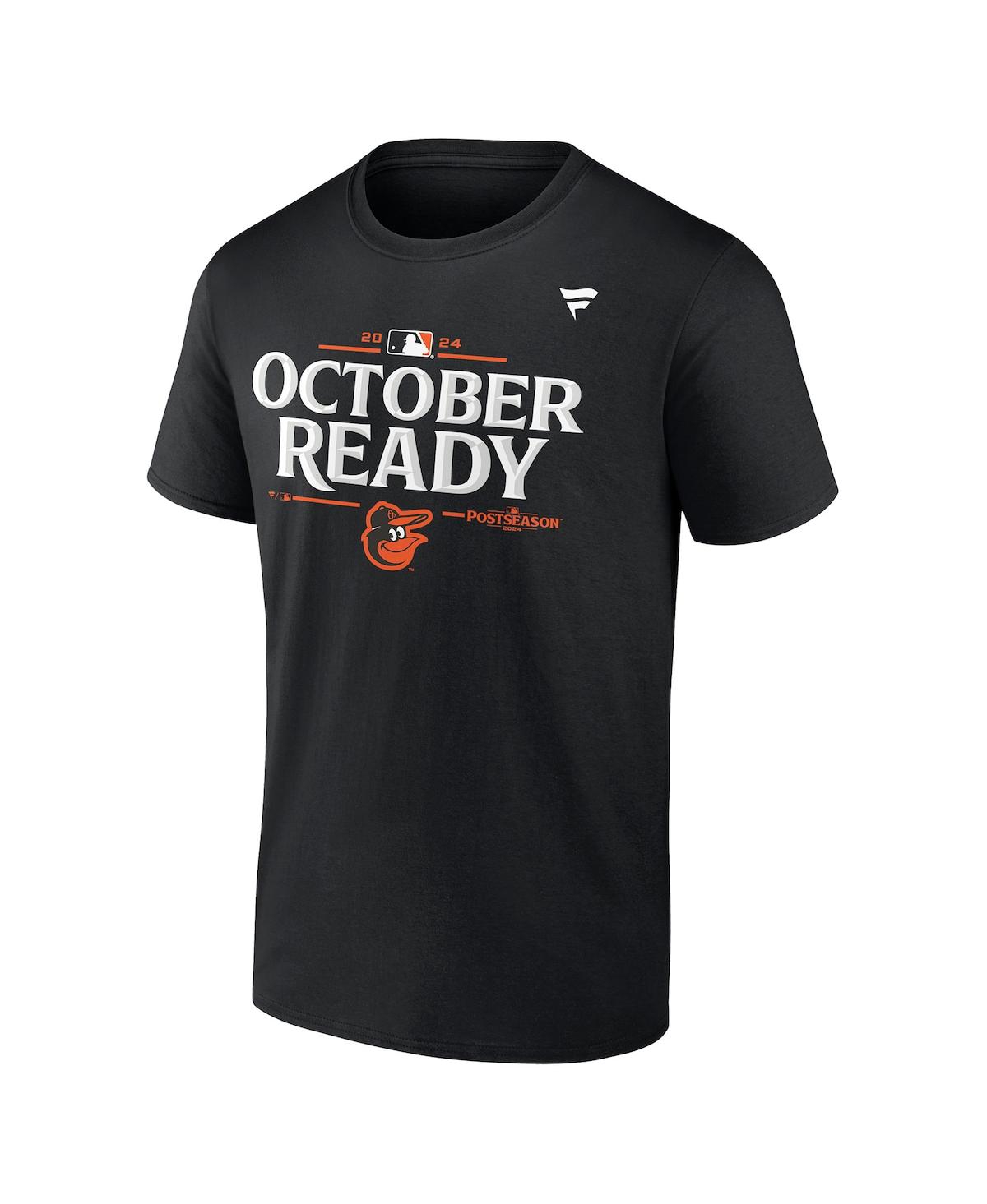 Fanatics Big Boys And Girls Black Baltimore Orioles 2024 Mlb Postseason Locker Room T-shirt In Black