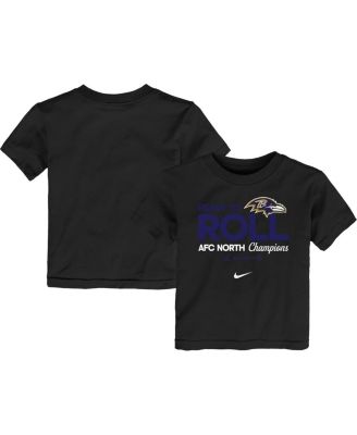 Nike - Toddler Black Baltimore Ravens 2024 AFC North Division Champions Locker Room Trophy Collection T-Shirt
