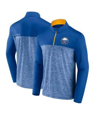 Fanatics - Men's Royal Buffalo Sabres Iconic Defender Quarter-Zip Jacket