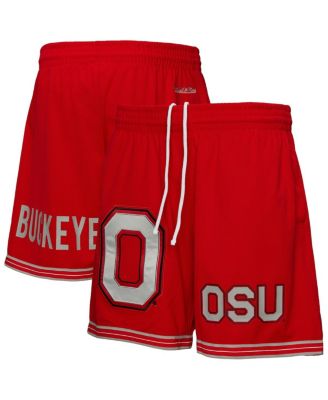 Mitchell & Ness - Men's&nbsp;Scarlet Ohio State Buckeyes Team Origins Mesh Shorts