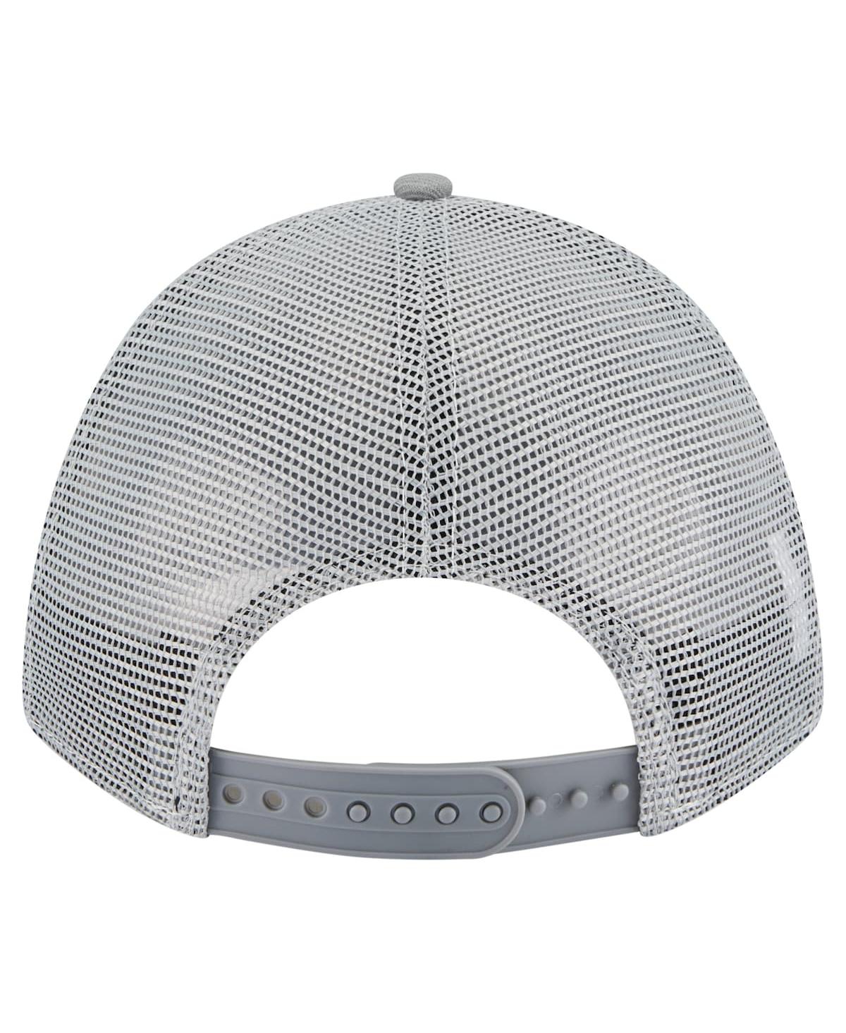 New Era Men's Gray Denver Broncos Domain A-frame Trucker 9forty Adjustable Hat In Gray