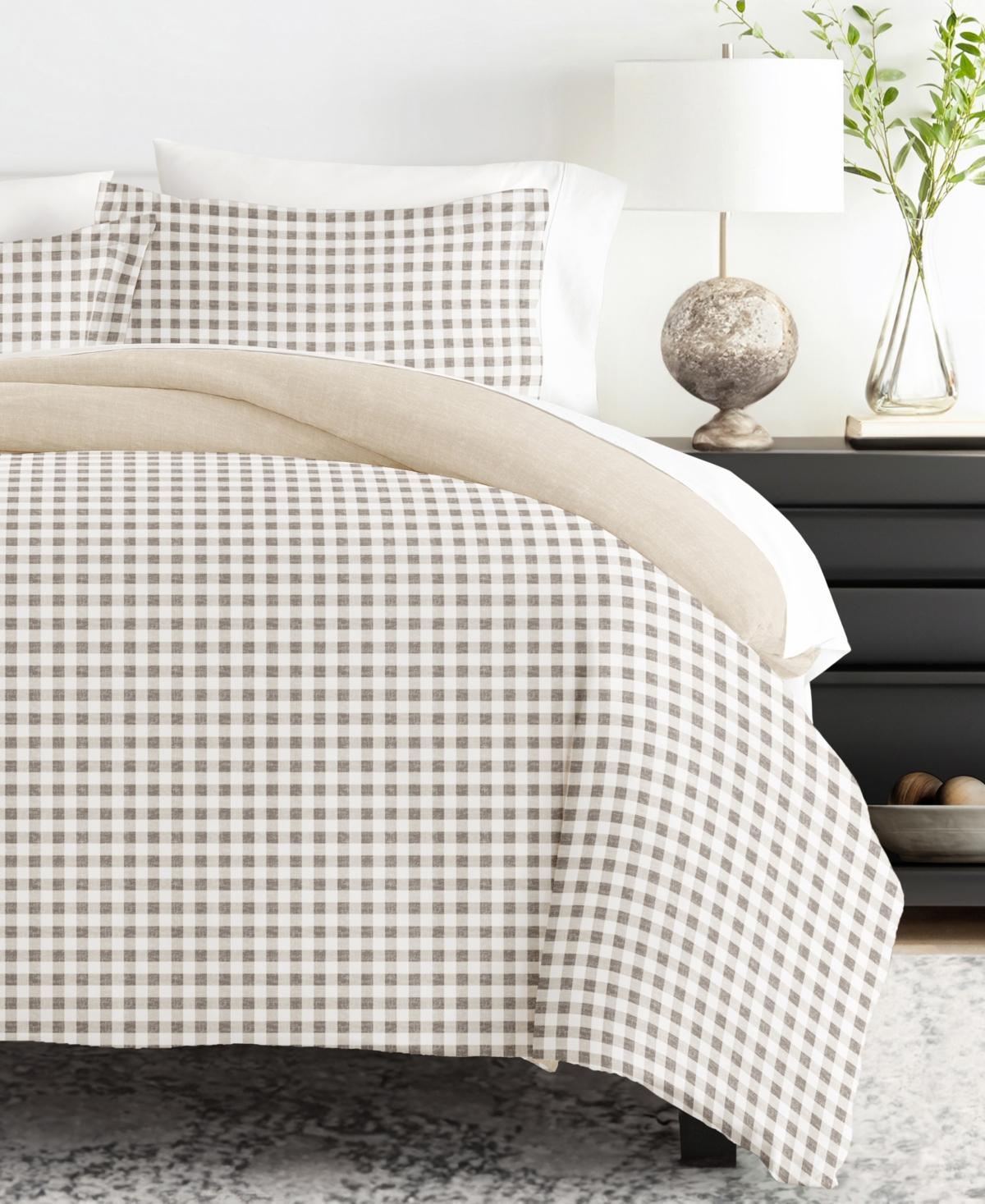 Ienjoy Home Timeless Pattern Reversible 3-pc. Duvet Cover Set, Full/queen