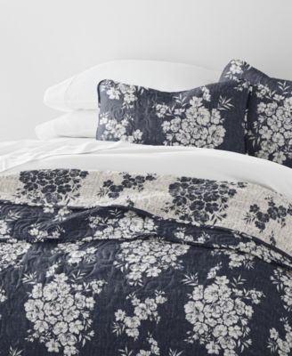 Distressed Bouquet Reversible 2-Pc. Quilt Set, Twin/Twin XL