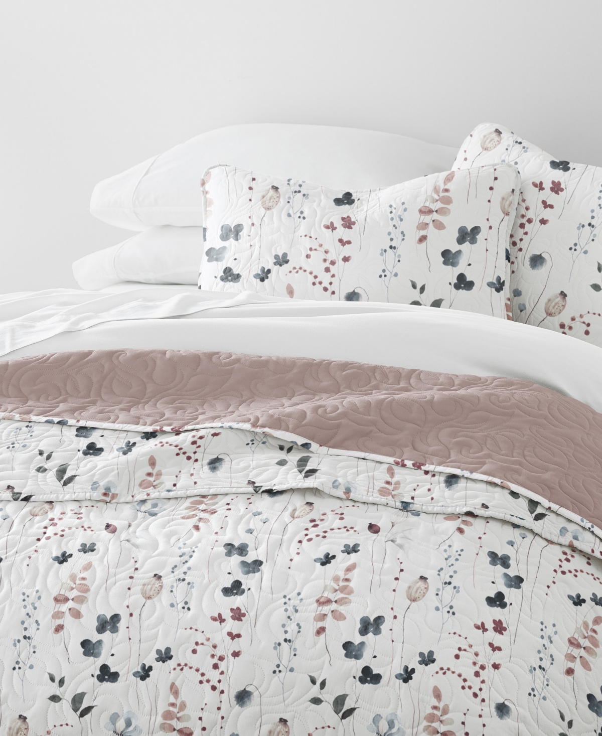 Ienjoy Home Poppy Bloom Reversible 2-pc. Quilt Set, Twin/twin Xl