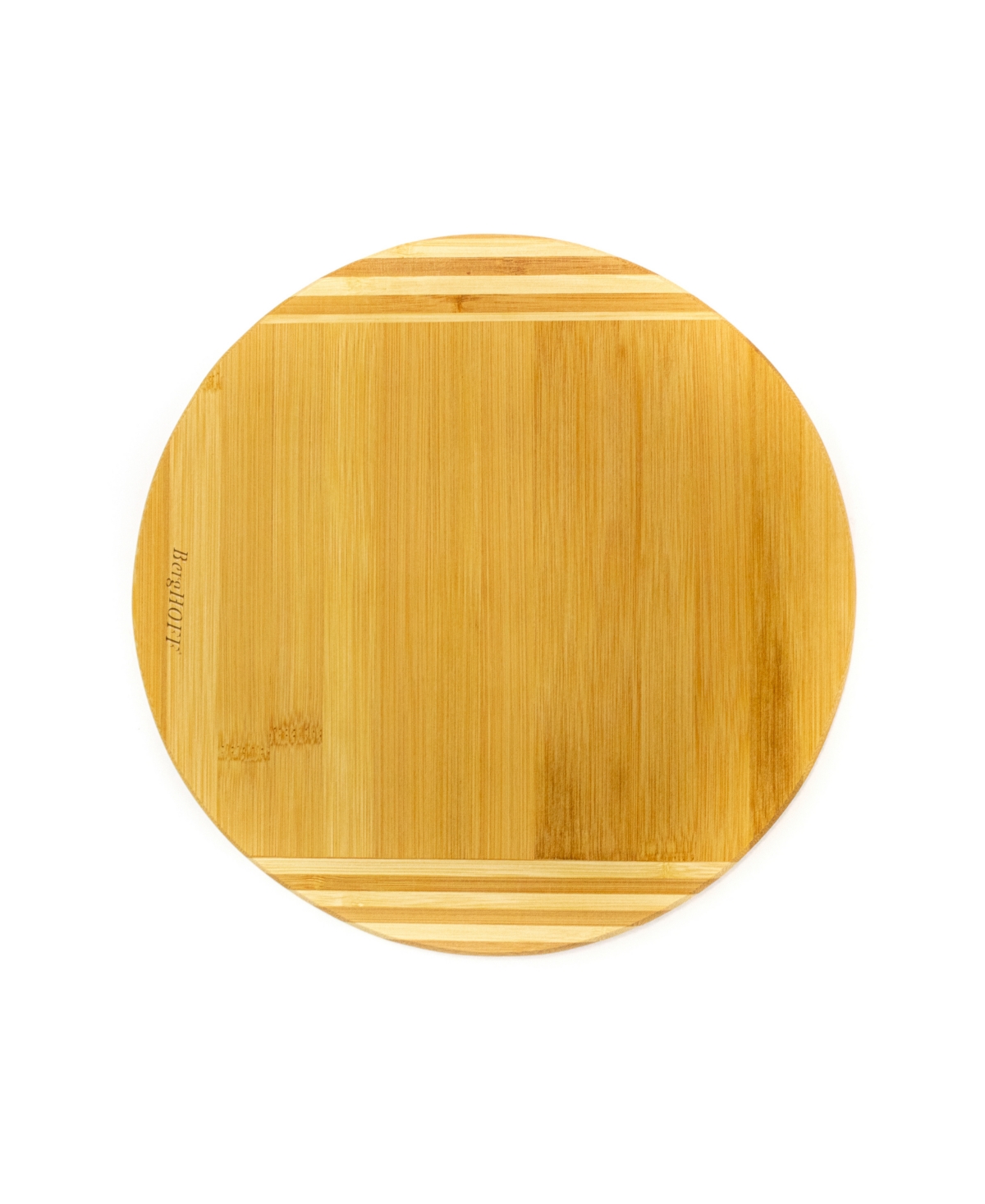 Berghoff Bamboo Round Cutting Board, Striped In Beige