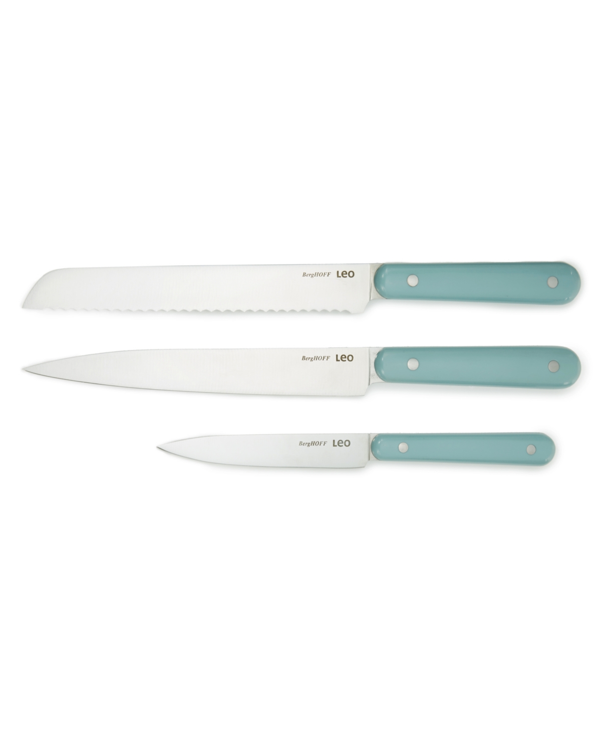 Berghoff Leo Glints 3-piece Cutlery Set In Slate