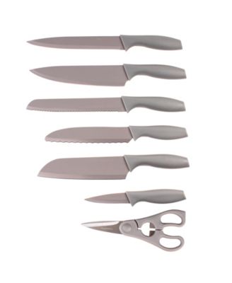 Leo 8-Piece Kitchen Knife Set with Universal Knife Block