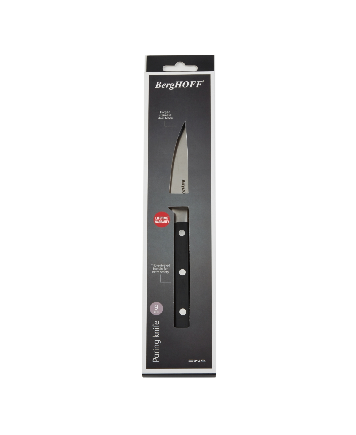 Berghoff Dina Gene 3.5" Paring Knife In Black