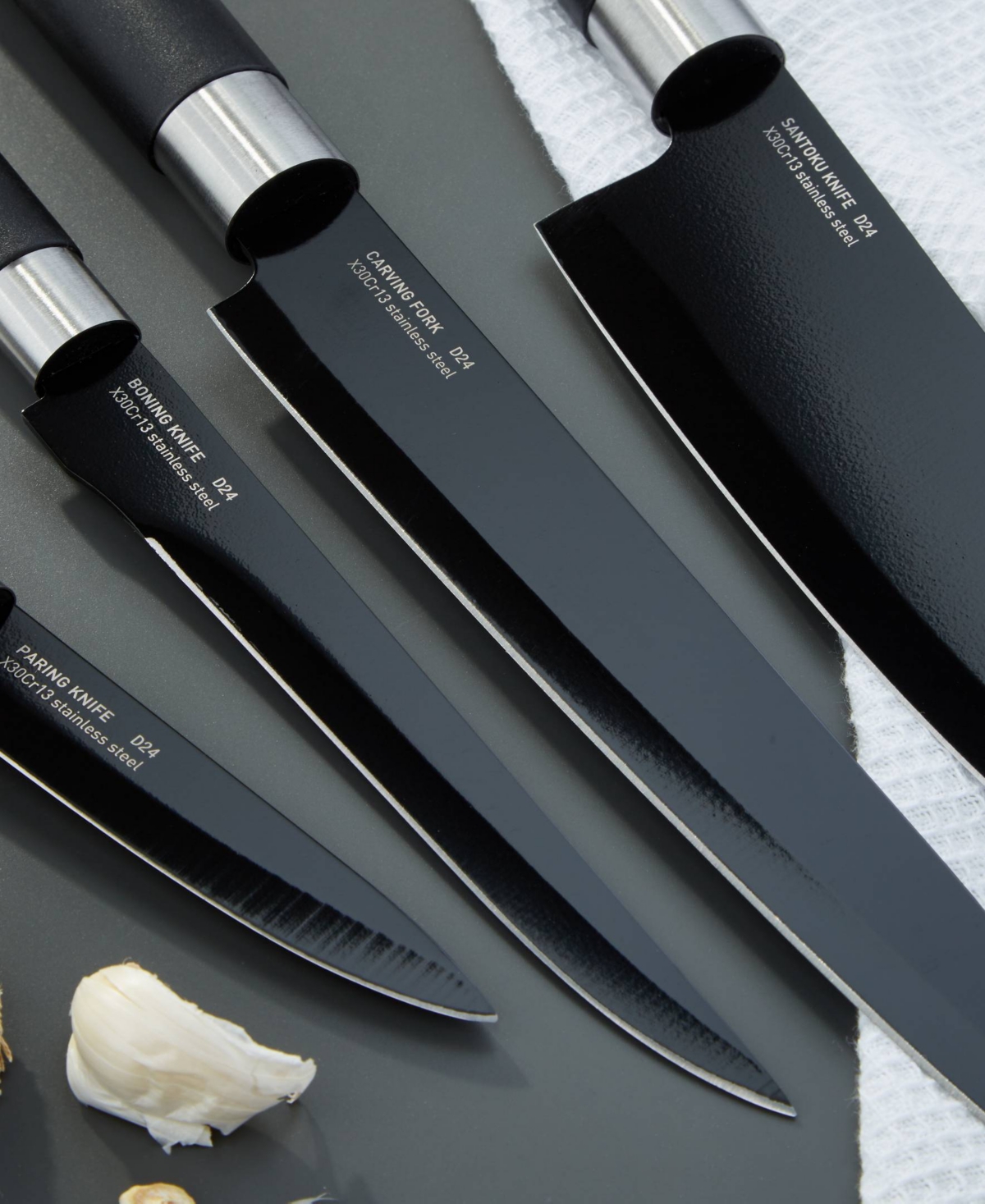 Berghoff Dina Prime 4-piece Knife Set In Black