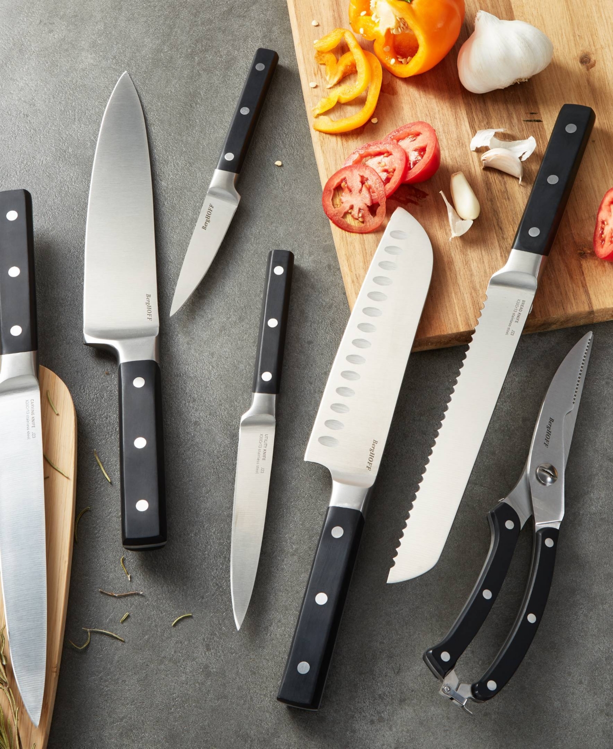 Berghoff Dina Gene 8" Carving Knife In Black
